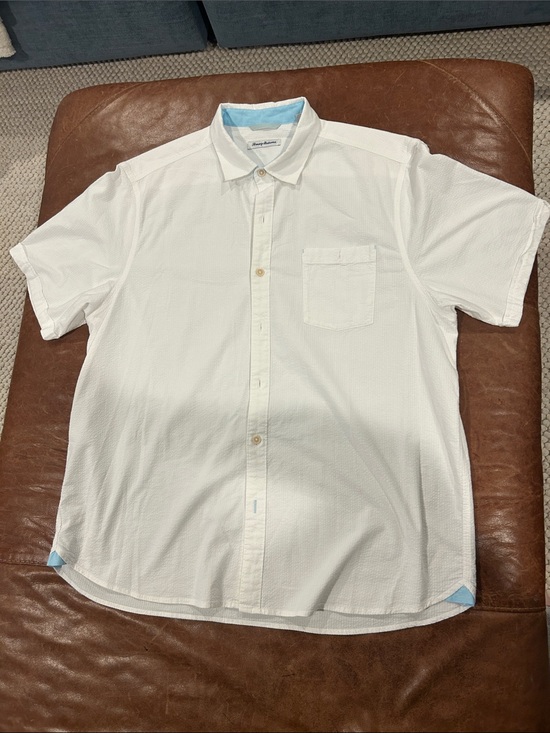 Tommy Bahama Other - Tommy Bahama White Short-Sleeve Button-Down Shirt